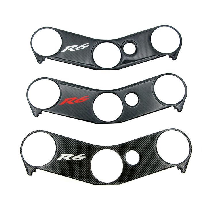 Motorcycle Carbon Fiber Look R6 3d Logo Faring Decals Triple Tree End ...