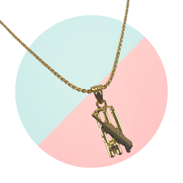 BOOM%20Gold%20Plated%20chein%202MM%20Diamond%20Chain%20with%20Beautiful%20cricket%20pendant%20%20for%20women%20girl%20and%20men,%20boys%20-%20Image%202