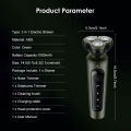 HEGRUS 3 in 1 Men's Electric Shavers Machine 3 in 1 Beard Razors 3D Floating 3 Blades Nose Hair Trimmer Clipper Rechargeable for Men's Face USB Charging Waterproof Razor For Men. 