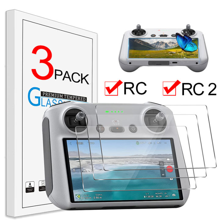 Mini 3 Pro RC Joystick Di Ricambio In Alluminio – Levette Antiscivolo Allungate Per Telecomando DJI Mini 3 Pro, Custodia Portatile Inclusa, Argento