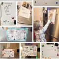 RHS Online A3/A4 Magnetic Whiteboard Fridge White Board Marker Magnets Writing Drawing Board Dry Eraser Notice Memo Pad Board. 