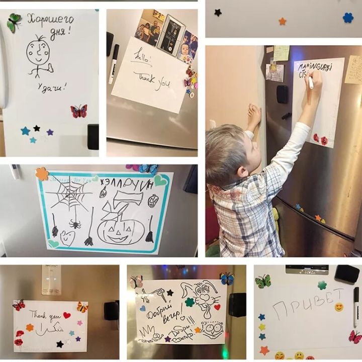 RHS%20Online%20A3/A4%20Magnetic%20Whiteboard%20Fridge%20White%20Board%20Marker%20Magnets%20Writing%20Drawing%20Board%20Dry%20Eraser%20Notice%20Memo%20Pad%20Board%20-%20Image%207