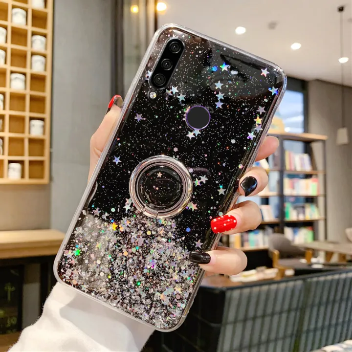 Casinglee%20for%20Huawei%20Y6P%20case%20Shiny%20Ring%20Glitter%20Soft%20Transparent%20Holder%20Stand%20Back%20cover%20with%20String%20for%20Huawei%20Y6P%20Phone%20cases%20cover%20Stars%20Moon%20Girls%20For%20girls%20and%20Boys%20-%20Image%204