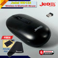 JEDEL WD133 Wireless Mouse 2.4GHz and Bluetooth connectivity, Rechargeable. 