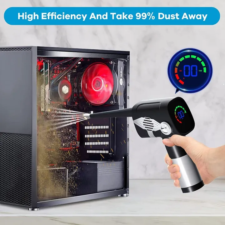 Compressed%20Air%20Duster%20Keyboard%20Cleaner%20Portable%20Cordless%20Computer%20Dust%20Blower%20with%20Battery%20Display,5-Gear%20Speed%20-%20Image%202