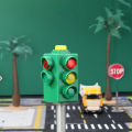 Mini Traffic Signs Road Light Block with Sound LED Children Safety Traffic Light Model Kids Traffic Light Toys. 