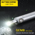 NITECORE GEM8 Gem jewelry appraisal Lamp adjustable powerful Gem detection flashlight Gemstone Lantern with Battery Gem Torch. 