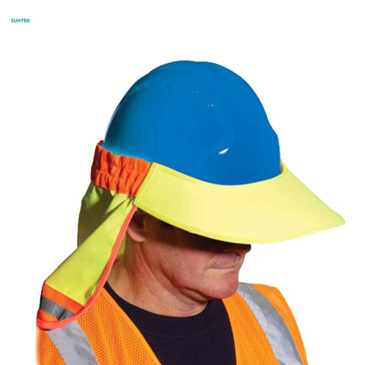 Hard Hat Shade/ Neck / High Visibility Lightweight Breathable with Reflective Strip/ Neck Shade Mesh Neck Cover
