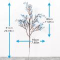 Silk Floral Arrangements Centerpieces for Home Kitchen Bedroom Festival Wedding Party Decor Faux Flowers  Babys Breath Flower Bulk Artificial Gypsophila Bouquet. 