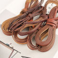 2 Meters Genuine Leather Cord 1.5-10mm Round/Flat Strand Cow Leather Rope Fit Necklace Bracelets DIY Jewelry. 