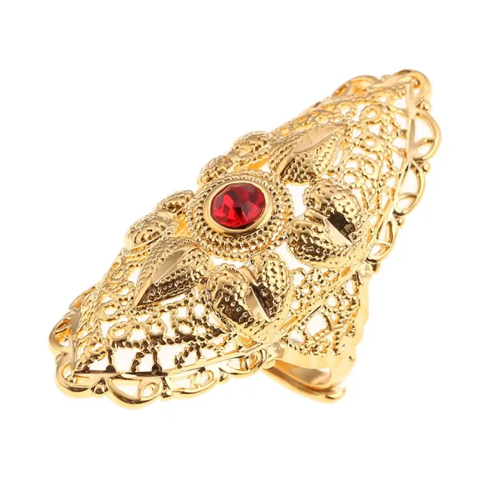 Qian Color 【Qian poem li Store】Ethiopian Color Ring for Women Trendy African ...