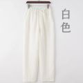 〓Highest Level〓COD〓 Men's Casual Pants Summer Thin Cotton Linen Loose Straight Pants Chinese Style Elastic Waist Cool Long Pants 〓COD〓. 