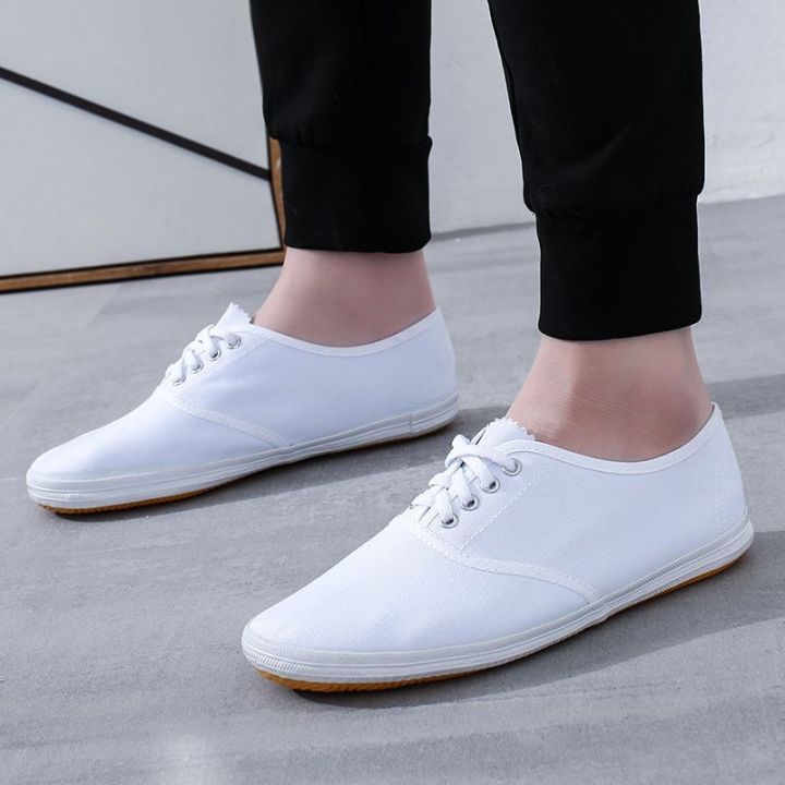 White Sneakers Canvas Shoes White Shoes Gymnastics Shoes Tennis
