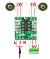 PAM8403 2x3W Audio Mini Digital Stereo Power Amplifier Board 5V Power Audio Class D Amplifier Module 1Pcs. 