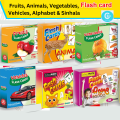 Flash Cards Fruits Animals Vegetables Vehicles Alphabet Sinhala  -300 Cards - Baby kids Early Educational Toys Gift. 