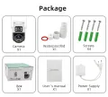 8MP 4K PTZ WiFi IP Camera Security Protection Dual Lens Screen Color Night Vision Auto Track CCTV Surveillance Camera ICSEE APP WD. 