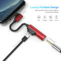 USB Type C To 3.5mm Jack Audio Adapter 2 In 1 Earphone Headphone Aux Cable Coverter for Xiaomi Huawei Realme Mobile Phone. 