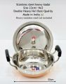 Stainless Steel Cooking Pot / Silver Thachi Pot / Kadai Pan Double Heavy and Best Quality Pot with Lid for Kitchen. 