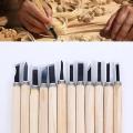 10/12pcsSet For Basic Wood Cut Chisels DIY Hand Tools Wood Carving Knife. 
