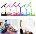 Pull Reducer Body Shape Trimmer Body Shaper - Multi Colorc ,4 Tubes Latex Elastic Pull Rope Sit-up Bodybuilding Fitness Equipment Exercise Resistance Bands for Abdomen/Waist/Arm/Yoga/Pilates Stretching Slimming Training. 