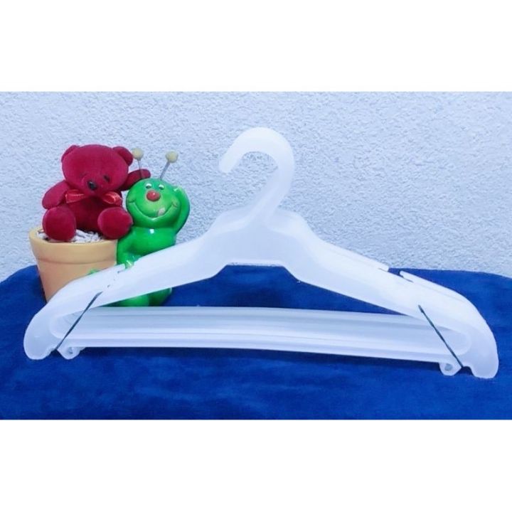 High quality plastic hangers White hanger 16inch (12pcs/set) cod