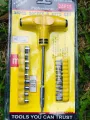 24pcs T Shape Screwdriver Set Batch Head Ratchet Pawl Socket / Socket & Bits. 