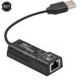 USB Ethernet Adapter Network Card USB Lan Mini Network Adapter USB to RJ45 10/100 Mbps Lan USB RJ45 Card for Mac PC Laptop. 
