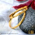 Gold Plated bangal Guarantee Plain Plain Love Bracelet gold 2 Bangle Fashion Style for Women and girls bangle. 