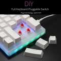 Gamakay K61 61 Keys Mechanical Gaming Keyboard Tyce-C Wired RGB Backlit keyboard Gateron Switch Crystalline Base Hot Swappable. 