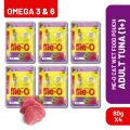 Me-O Wet Food- Tuna Flavour (Omega 3&6) 80g X 6. 