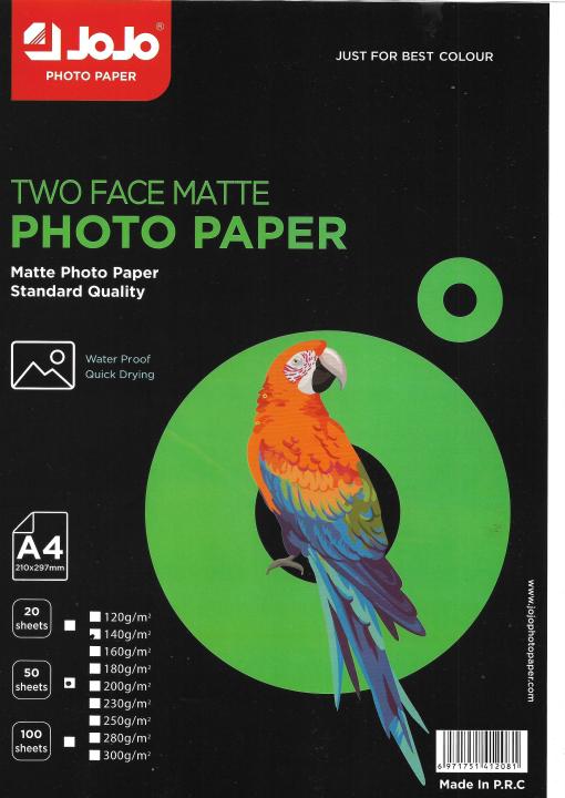 A4%20140%20Gsm%20Two%20Face%20Matte%20Photo%20Paper%20/%20A4%20Photo%20paper%20140%20gsm%2050%20Sheet%20pack%20-%20Image%202