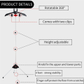 Adjustable Steamer Rack with Two Clips for Suit Shirt, Foldable Garment Steamer Stand with Ironing Gloves for Clothes Black. 