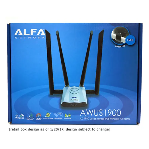 ALFA%20AWUS1900%20802.11ac%201900%20Mbps%20AC1900%20Dual%20band%202.4/5%20GHz%20Wi-Fi%20USB%20Adapter%20-%20Image%205