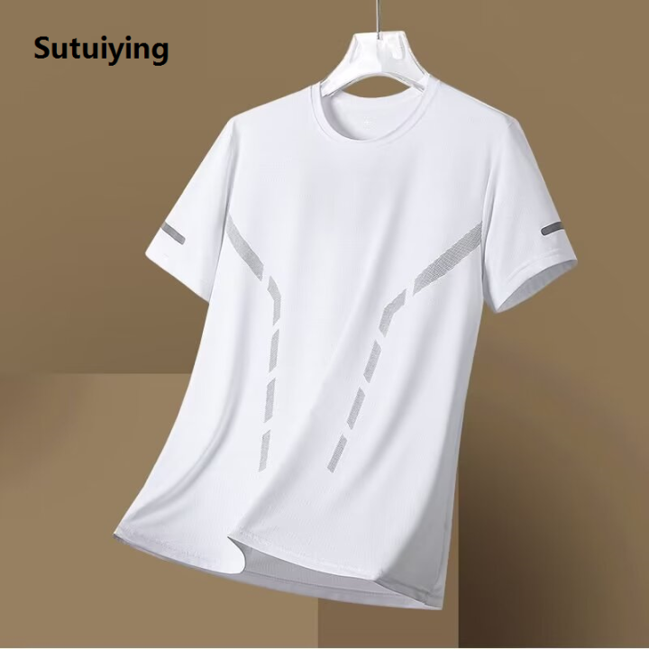 Sutuiying%202025%20New%20MINISO%20Ice%20Silk%20Short%20Sleeve%20T-shirt%20for%20Men's%20New%20Thin%20Breathable%20Quick%20Drying%20Large%20Mesh%20Ice%20Feel%20Quick%20Drying%20Clothes%20-%20Image%205