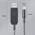 USB power boost line DC 5V to DC 9V / 12V Step UP Module USB Converter Adapter Cable 2.1x5.5mm Plug USB Cable Boost Converter. 
