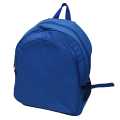 blue color school bag. 