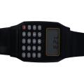 【FOOT SOFA】Students Calculator Digital Watch Solid Color Silicone Calculator Wrist Watch. 