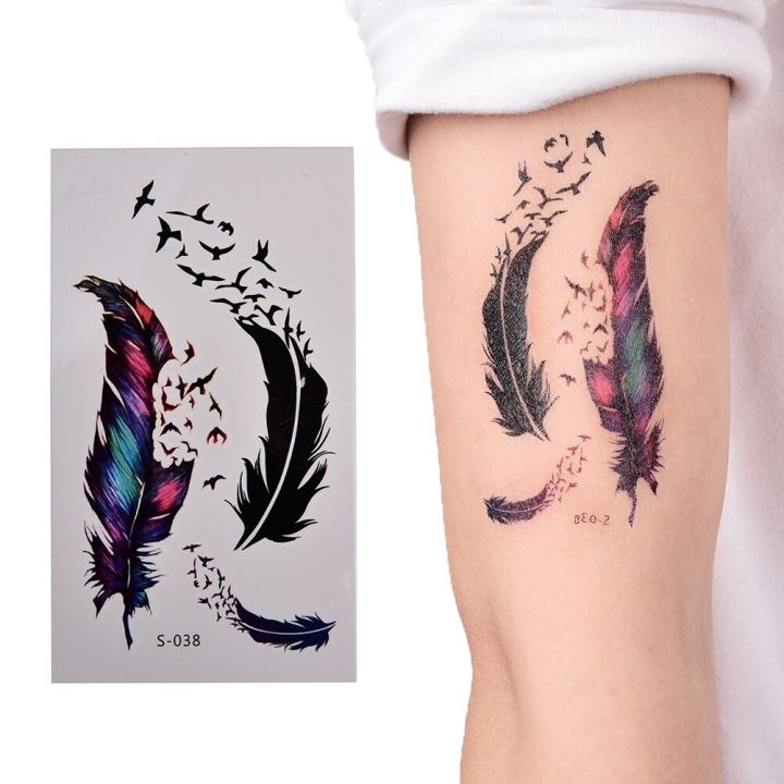 Waterproof Temporary Fly Tattoo Stickers Body Art Hand Foot for Girl Women Men