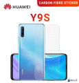 Clear Slim Carbon fibre Phone Transparent protective Mobile Back Sticker For Huawei  Y9s. 