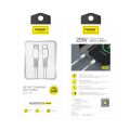 Foneng X66 PD Data Cable 1M, 20W Quick Charging - Type-C to Lightning (iPhone) - Durable and Efficient Charging Solution. 