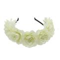 Fashion Women Bride Flowers Headband Mexican Style Rose Flower Crown Hairband Ladies Elastic Beach Hair Accessories Headband. 