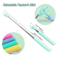 (GGBR)-4PCS Retractable Teacher Pointer for Classroom Kids , Extendable Hand Pointer Finger Pointer Stick. 