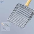 Cat Litter Sifting Pet Cleaning Shovel Indoor Sand Sifting Mesh Screen Fecal Spoon Metal. 
