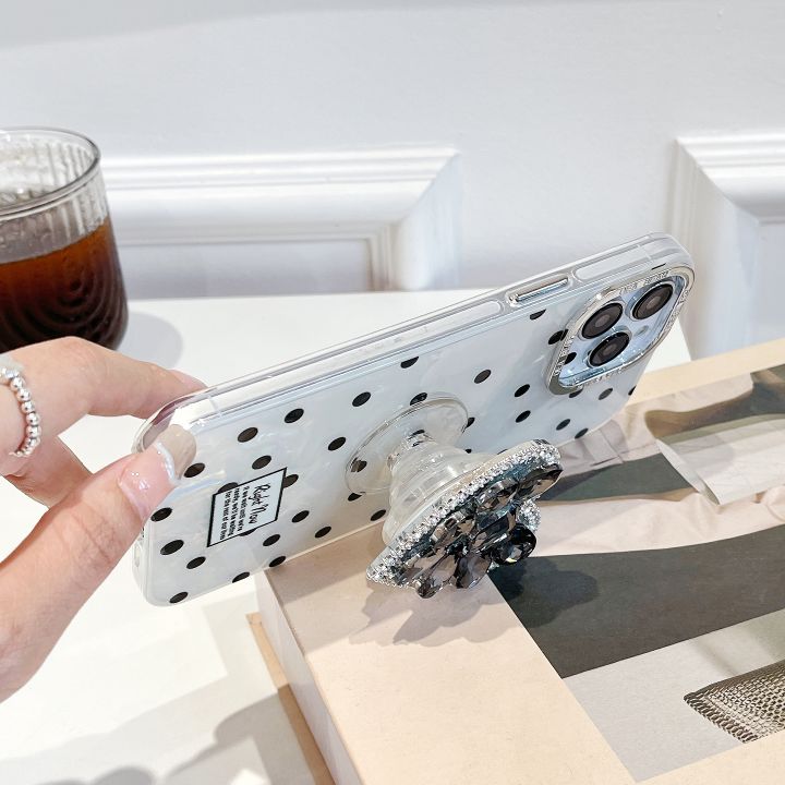 Sroof%20%20Case%20%20For%20iPhone%20X%20XR%20XS%20Max%2011%2012%2013%2014%2015%20Pro%20Max%2014%2015%20Plus%20Shell%20ripple%20dot%20black%20diamond%20bracket%20new%20high-end%20model%20with%20bracelet%20Anti%20Drop%20phone%20case%20back%20cover%20-%20Image%207