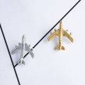 【HOT】 Korean Small Airplane Brooch Jet Flight Lapel Pin Badge For Women And Men Suit Sweater Shawl Buckle Collar Brooches Accessories. 