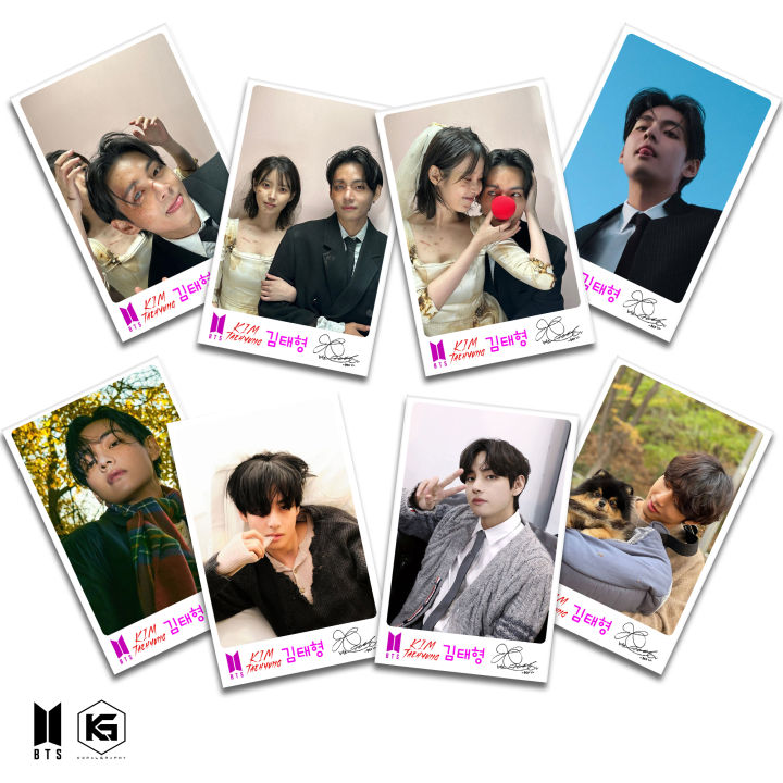 K-POP%20BTS%20Kim%20Taehyung%20%20High%20Quality%20Limited%20Edition%20Photocards%20with%20signature%20Collectible%20Glossy%20LOMO%20Cards%20by%20V%20Pack%2032pcs%20-%20Image%204