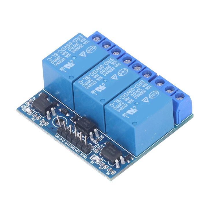 Expansion Board Use 3 Channel 3 Channel Relay Module DC 5V 3.3V ...