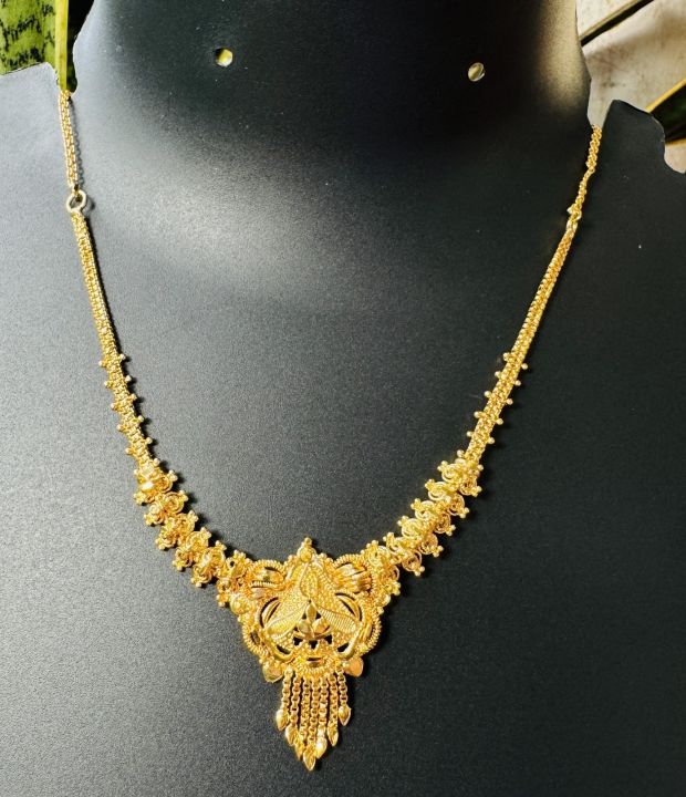 BOOM%20Gold%20plated%20beautiful%20necklace%20kara%20maala%20hansaputtu%20design%20necklace%20without%20stone%20For%20Women%20-%20Image%207