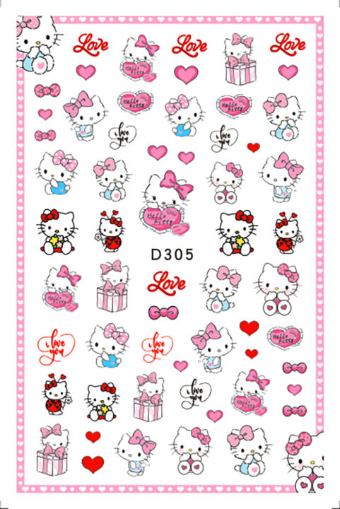 1PCS%203D%20Cartoon%20Hello%20Kitty%20Love%20Sticker%20Nail%20Art%20Decoration%20Animation%20Barbie%20Mickey%20Mouse%20Nail%20Stickers%20Nail%20Art%20Accessories%20-%20Image%207