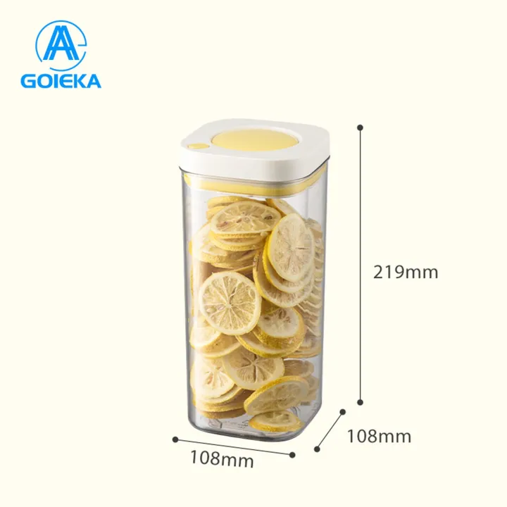 GOIKEA Storage Box Stackable Cereal Storage Container with Air-tight ...